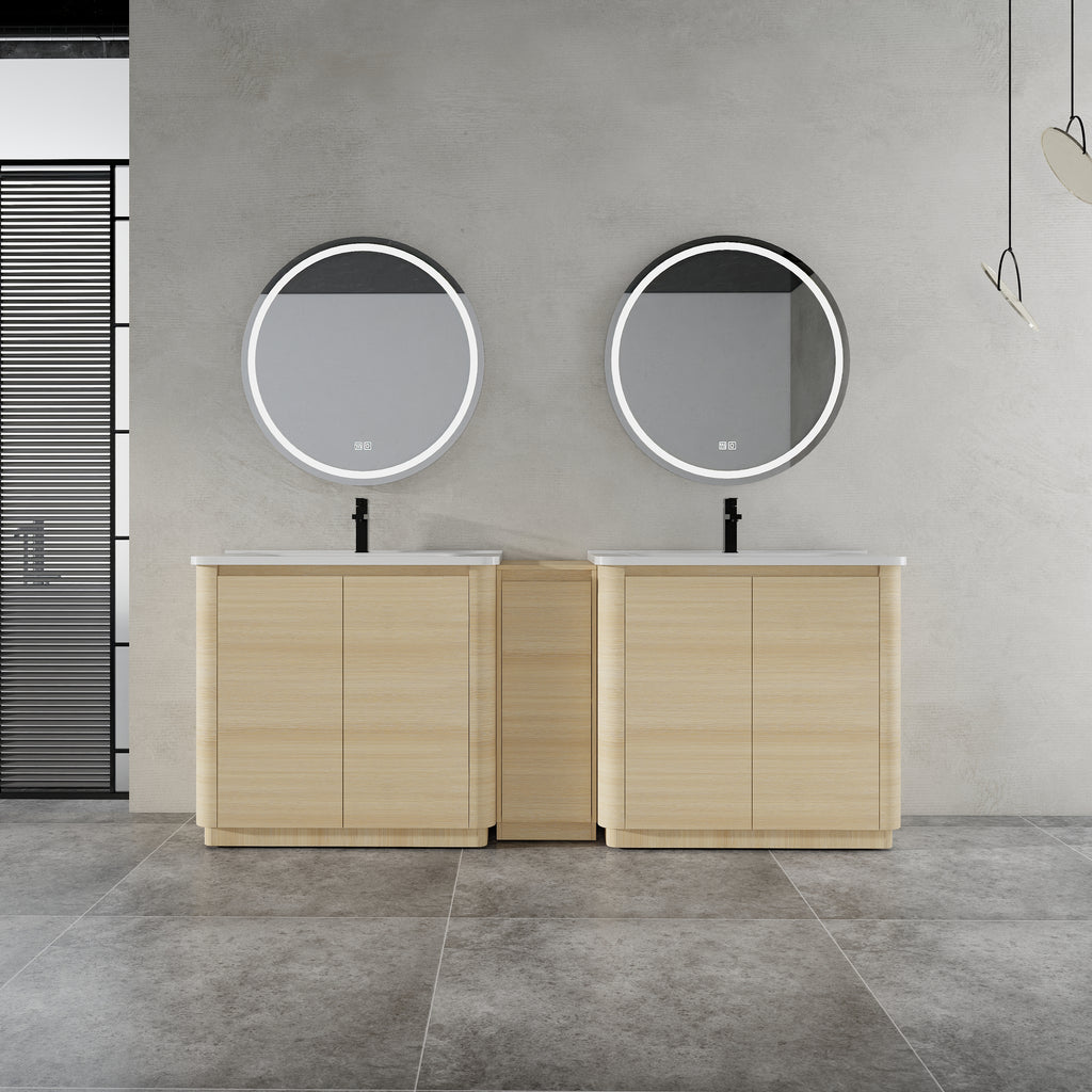 84-Inch Freestanding Bathroom Vanity with Sink
