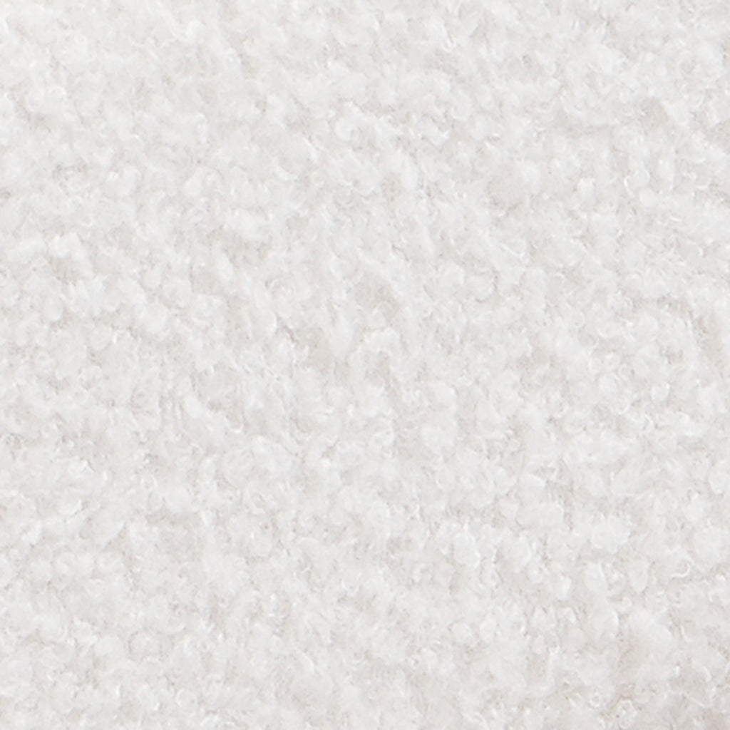 White Boucle Floating Bed with Light, King