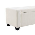 48" Ottoman with Storage and Safety Hinge