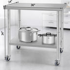 36'' x 24'' Commercial Work Table