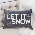 Nneka Let It Snow Lumbar Pillow