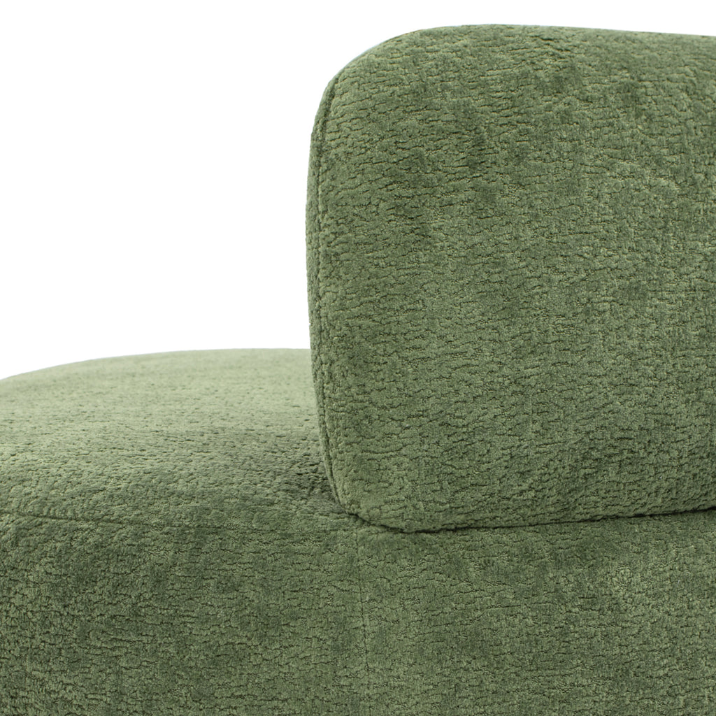 Shep 36" Curved Dog Sofa Bed Medium Moss