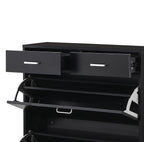 Large Size Shoe Cabinet - Modern Tipping Bucket Organizer