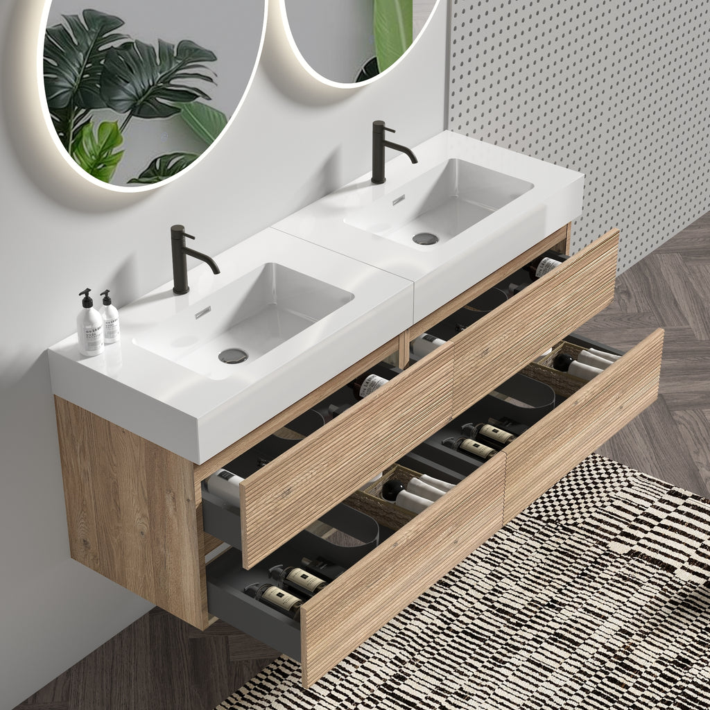 Grace 60-Inch Bathroom Vanity with Modern Design