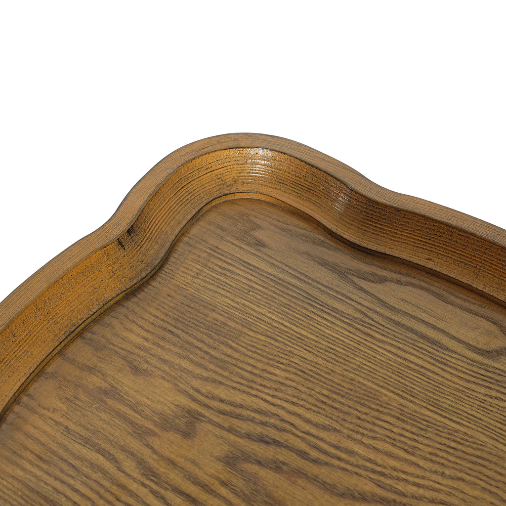 Natural and Black End Table