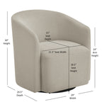 Ardena Sea Oat Swivel Barrel Chair