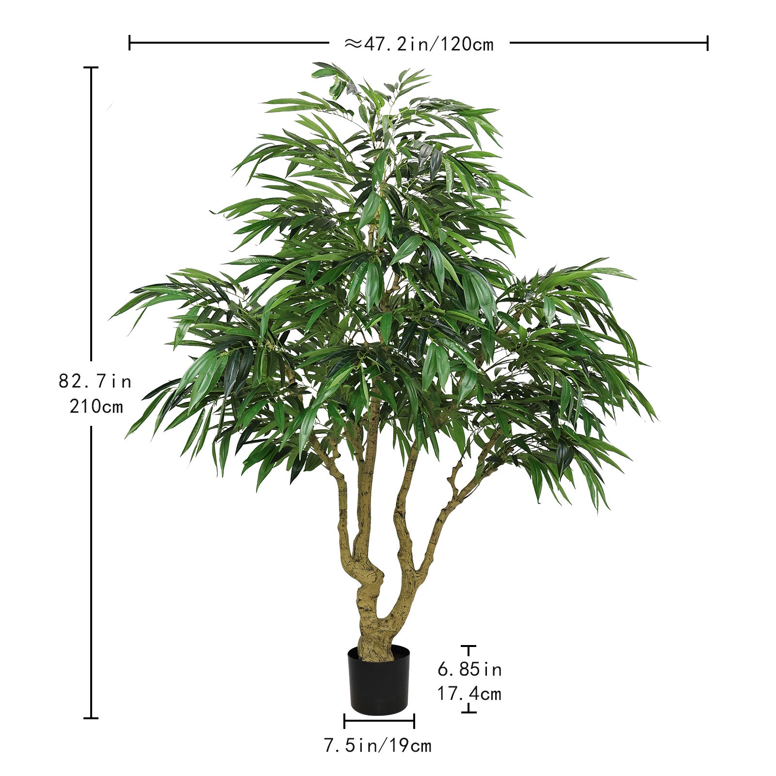 7FT Artificial Willow Tree