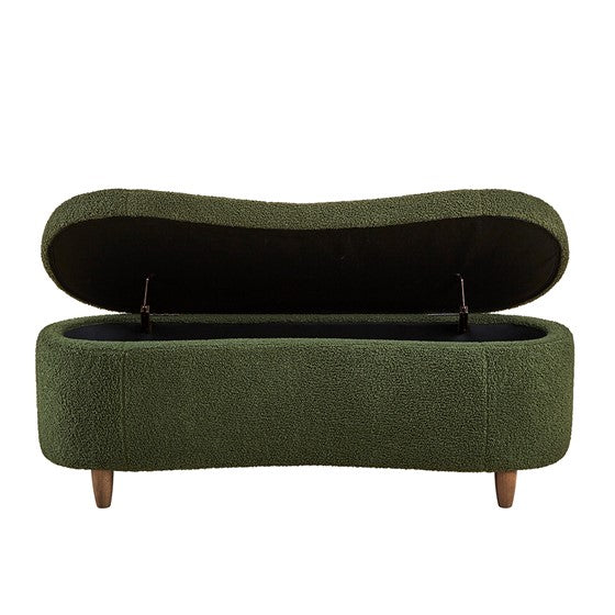 Boucle Flip Top Storage Bench