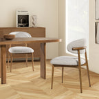 Locke 20.5" Modern Upholstered Dining Chair with Wood Frame