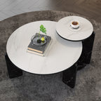 Set of 2 Round Nesting Coffee Tables
