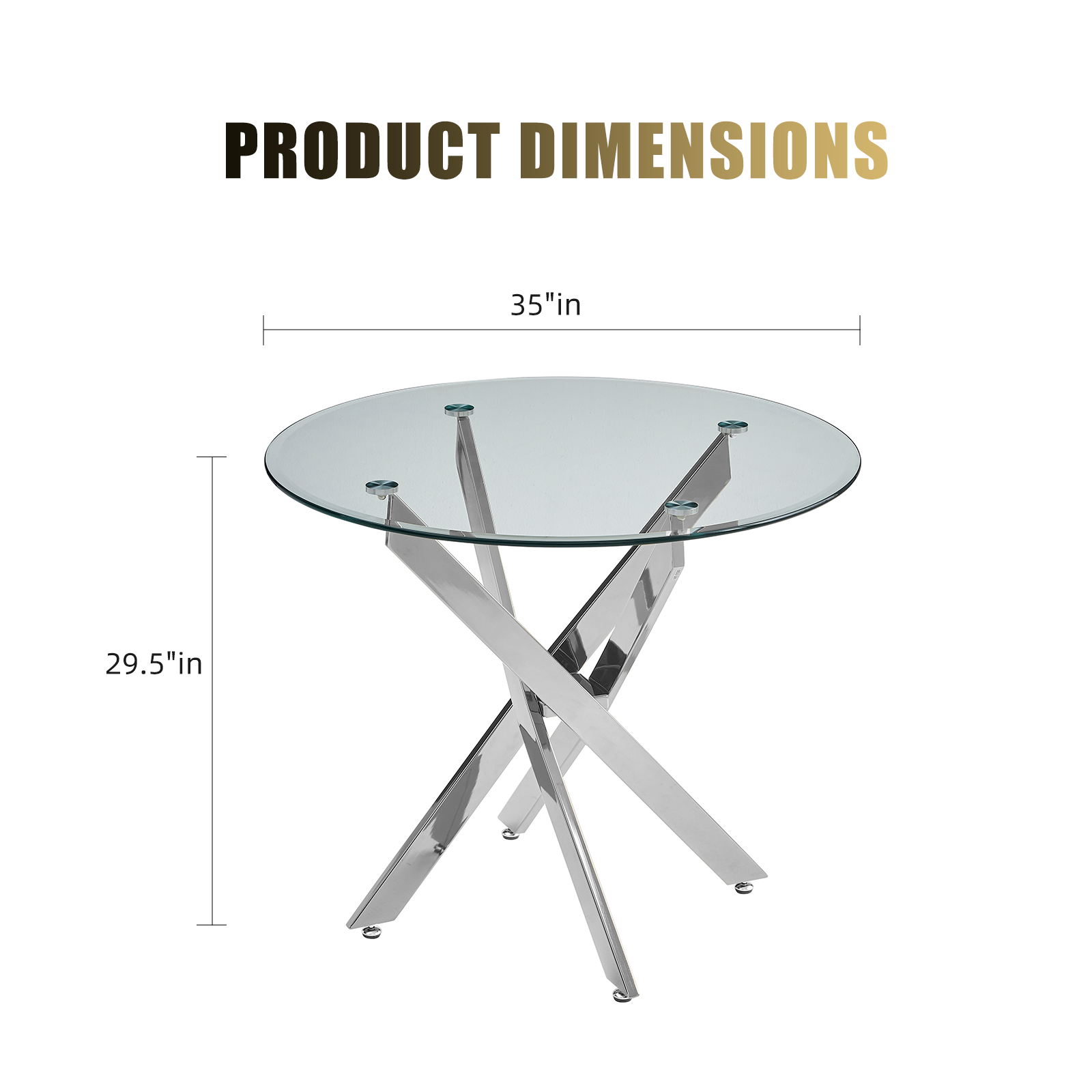 Modern Round Glass Table