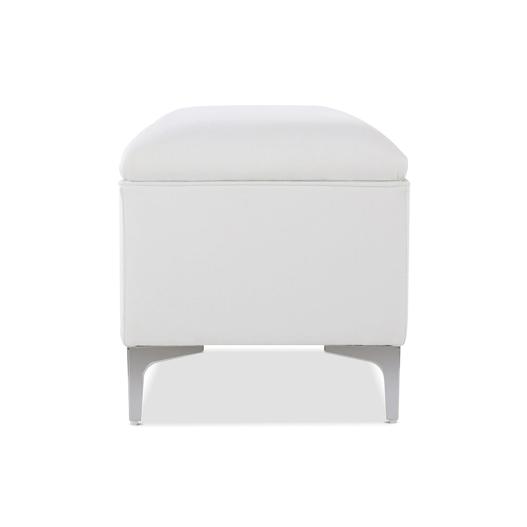 Madelyn 49" Modern Storage Bench, Bright