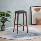 Jason Mid-Century Modern PU Leather Bar Stool