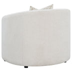 Rory Latte Sloped Arms Chair with Pillow