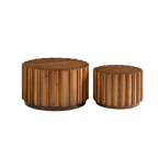 19.7"+27.5" Round Nesting Coffee Table Set of 2