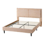 Simple Modern Camel Plush Soft Bed