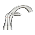 Two Handle 4 Inch Centerset Bathroom Sink Faucet with Pop-Up Drain