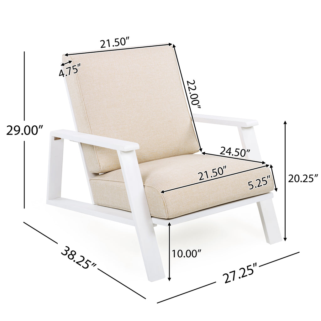 Patio Lounge Chair, Outdoor Club Chair