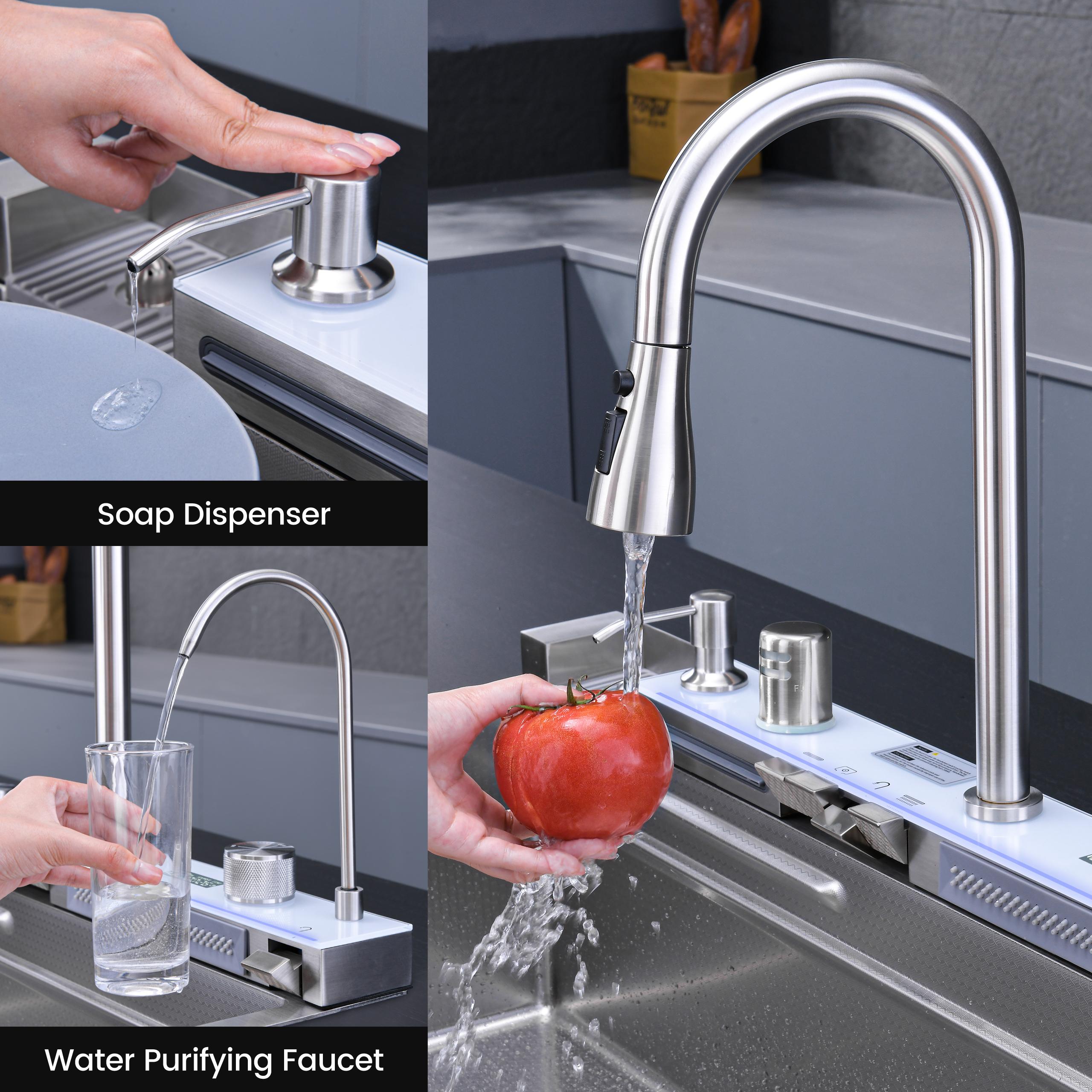 Pull-out Faucet Single Bowl Kitchen Sink
