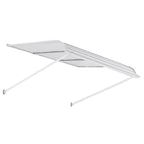 Window Awning Door Canopy 48x42 in Aluminum Alloy