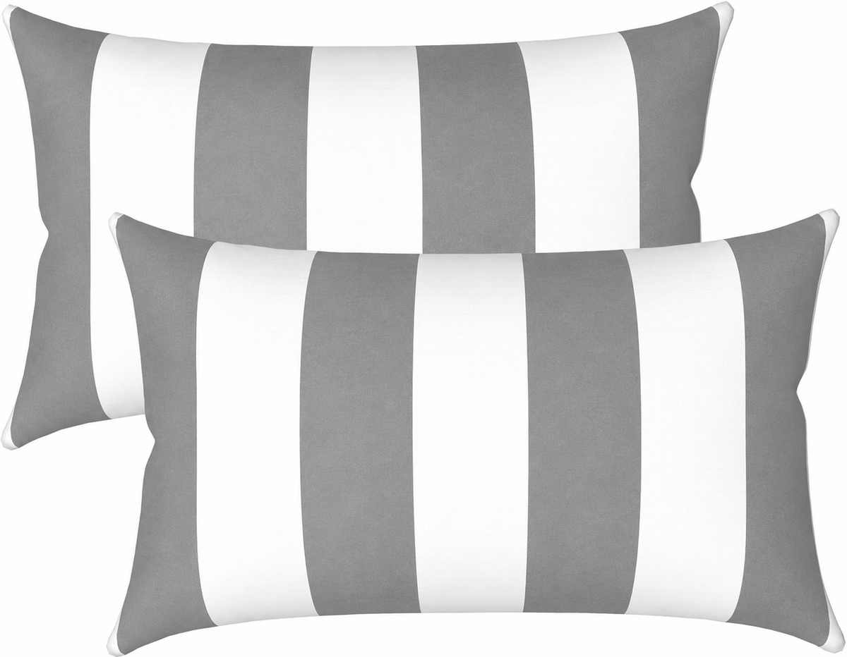 2 Pack Outdoor Lumbar Pillow Covers