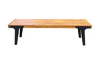 Acacia Wood Bench Set of 2