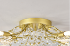 15-Light Chandelier Crystal Ceiling Lamp