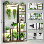 Large Plant Stand Indoor with Grow Light