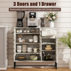 44.3" Farmhouse Sideboard Cabinet with Storage