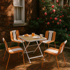 Summer 4-Pack Modern Striped Color Block Chairs