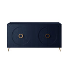 Modern Lacquered 4 Door Wooden Cabinet Sideboard