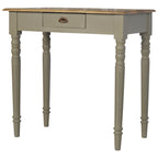 Solid Wood Hand Painted Writing Desk, 1-Drawer