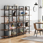 Vintage Industrial 5-Tier Bookshelf