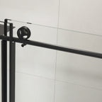 60" W x 76" H Sliding Frameless Shower Door in Matte