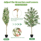 7FT Artificial Olive Tree Indoor Tall Faux Plant