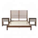 Premium Solid Wood Queen Size Platform Bed Frame