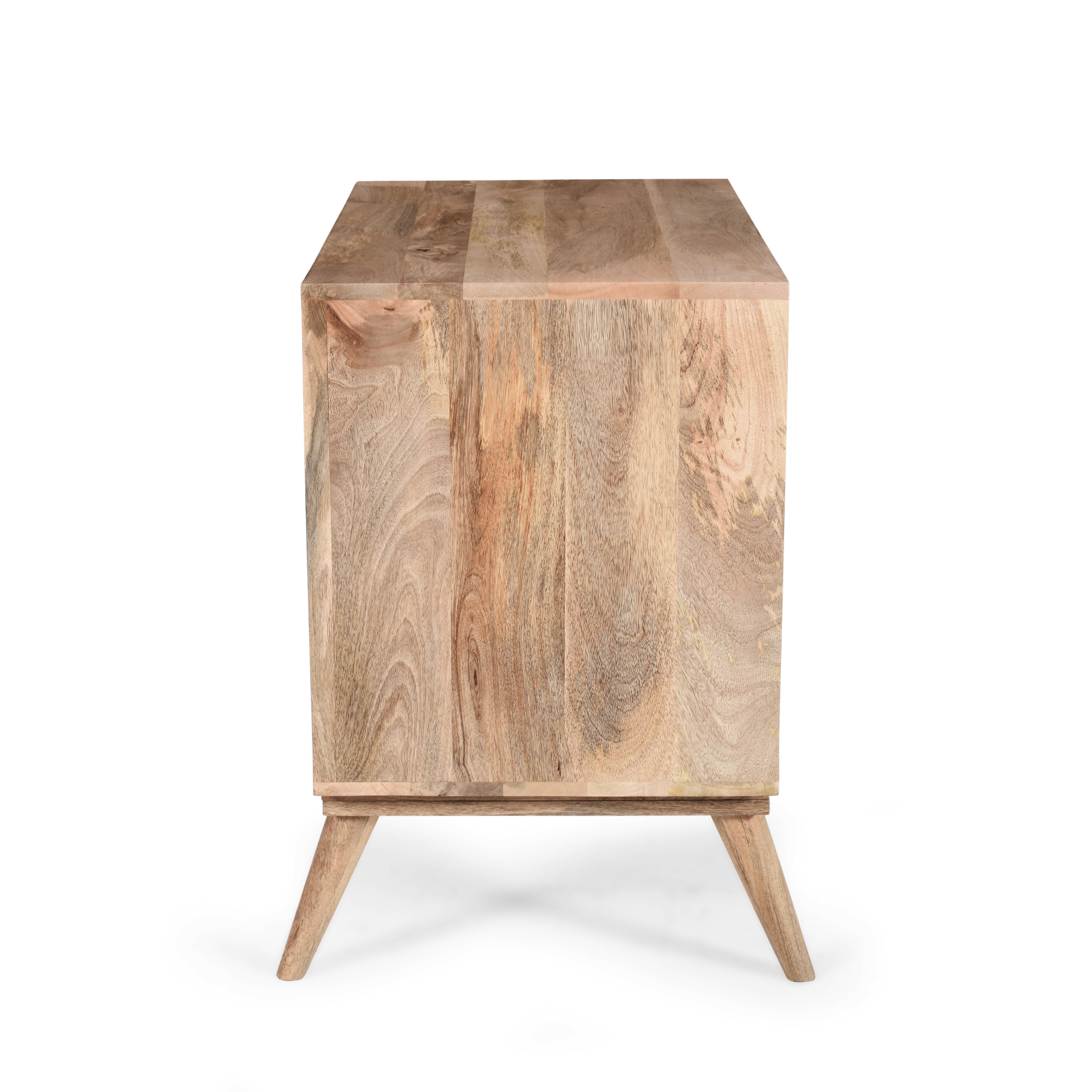 Stylish Mango Wood 2-Drawer 2-Door Cabinet