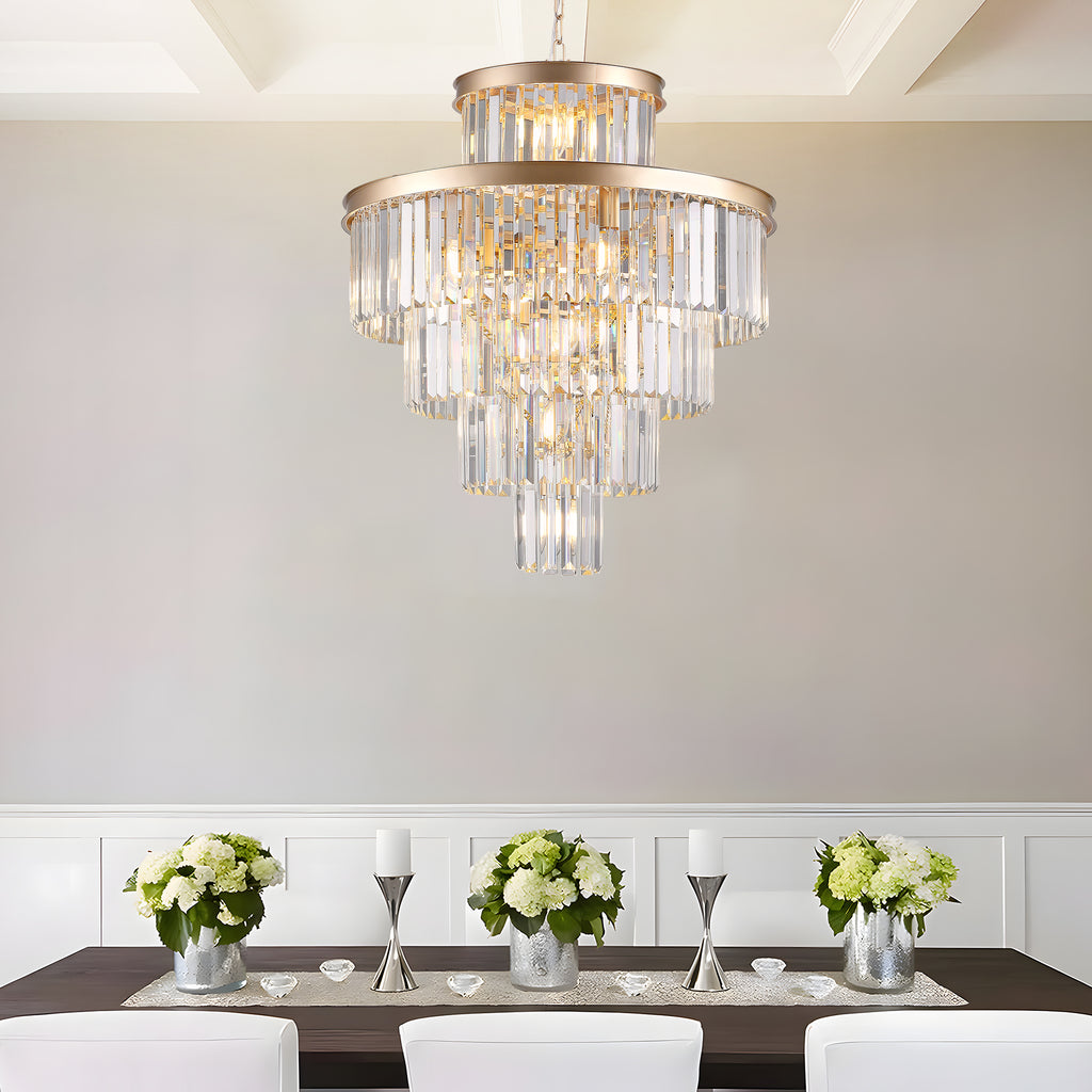Golden Luxury Crystal Chandelier