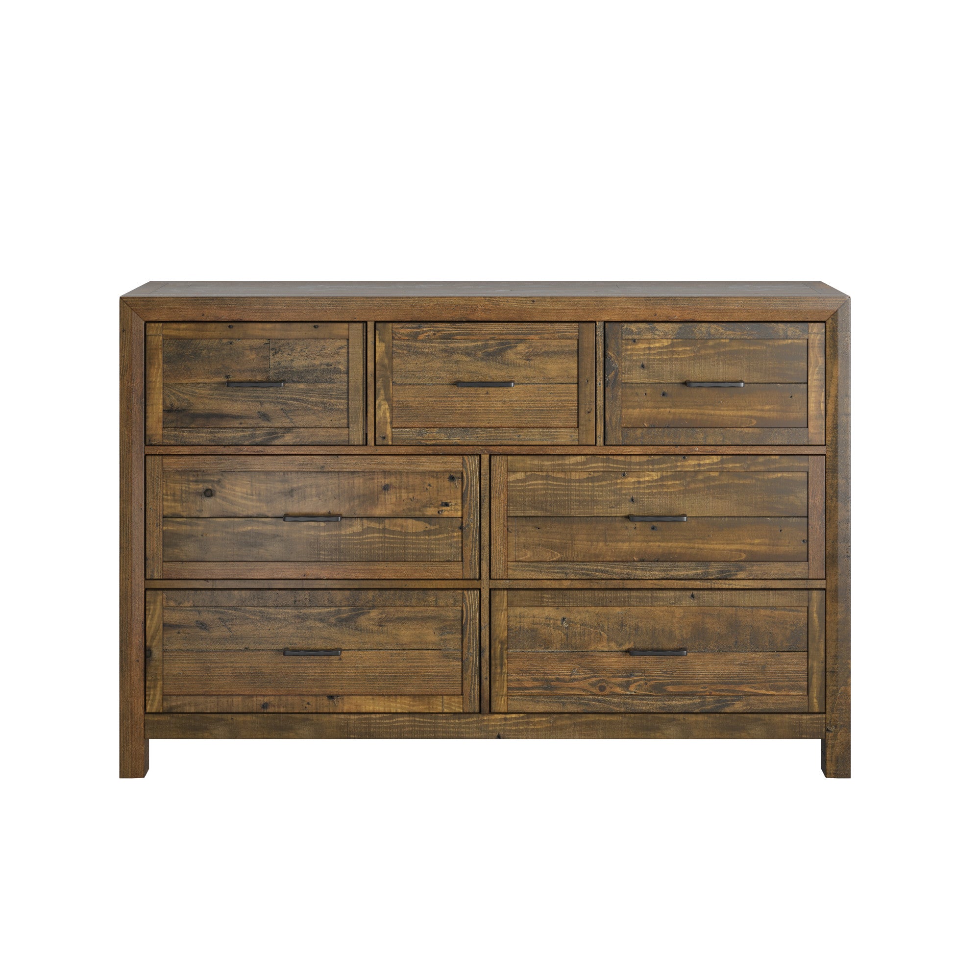 Brown 7-Drawer Dresser