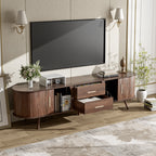 Mid-Century Modern TV Stand for 80" TV