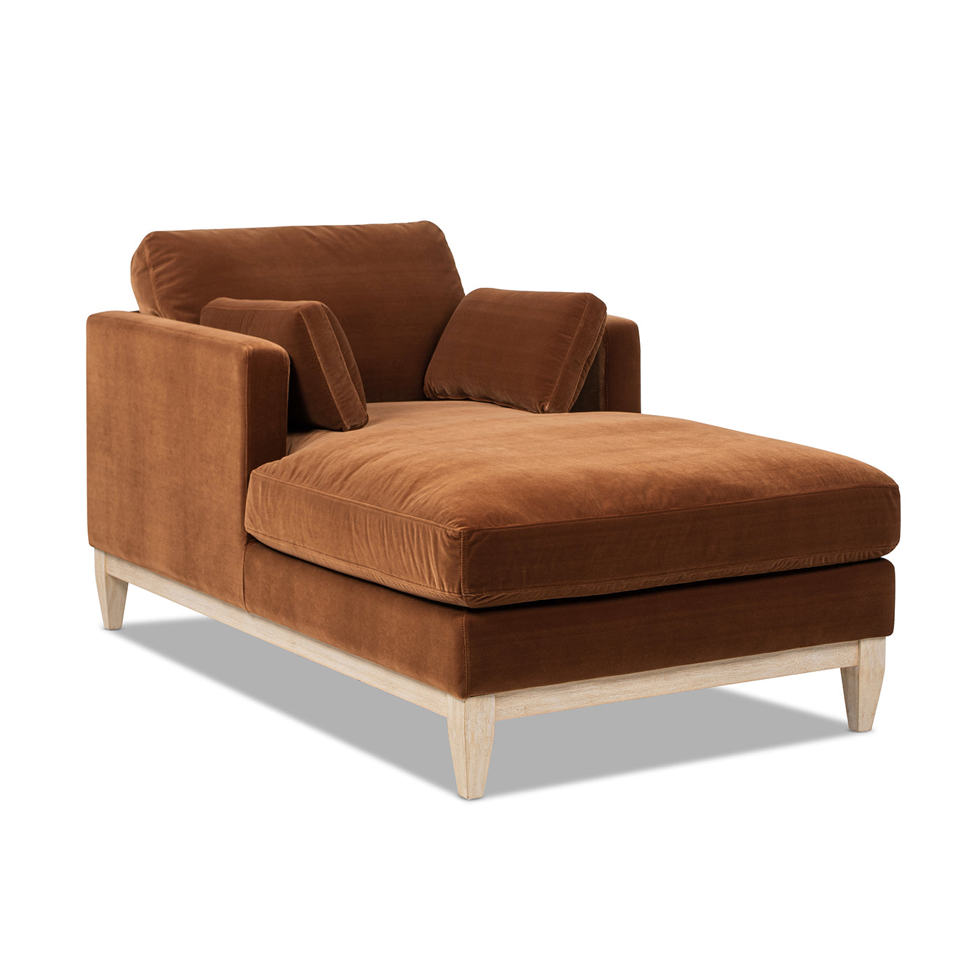 Knox 65" Modern Farmhouse Chaise Lounge Chair
