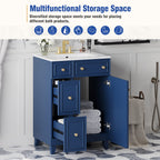 24-Inch Bathroom Vanity Cabinet with Ceramic Sink