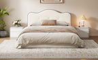 King Size Upholstered Platform Bed