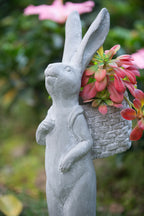 Tall Decorative Rabbit Planter