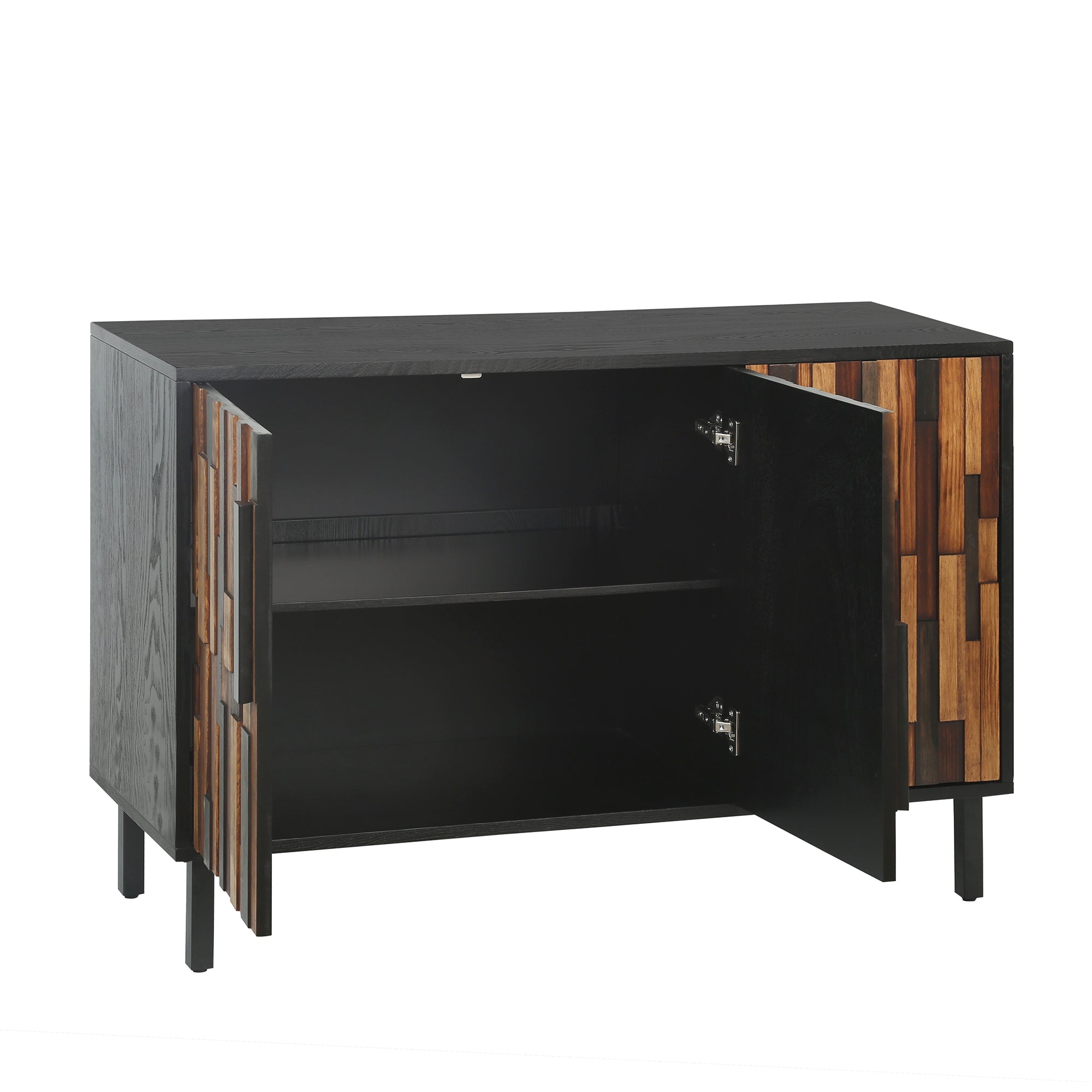 Farmhouse Rustic Sideboard With Straight Wood Pattern