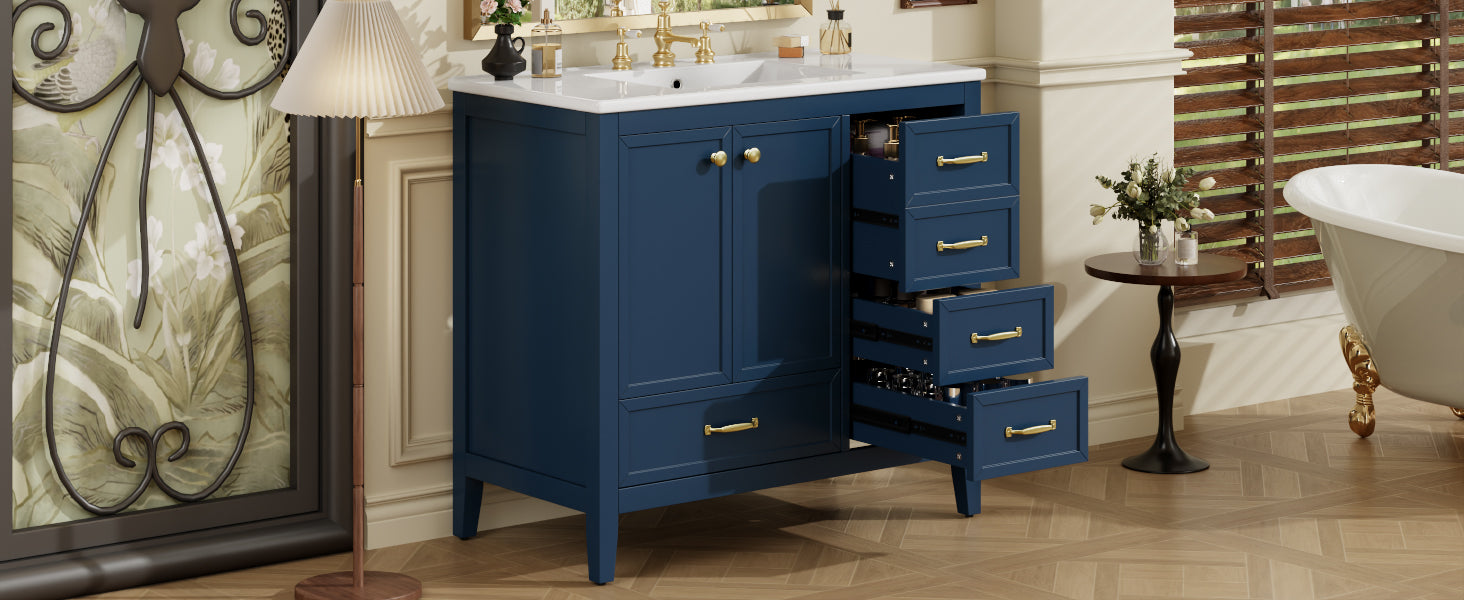36" Bathroom Vanity with Sink