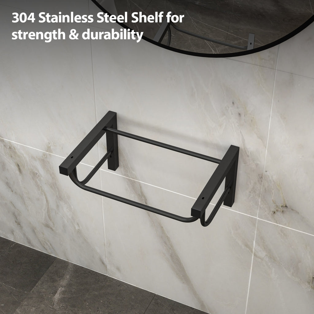 Wall-Mounted Rectangular Ceramic Bathroom Sink