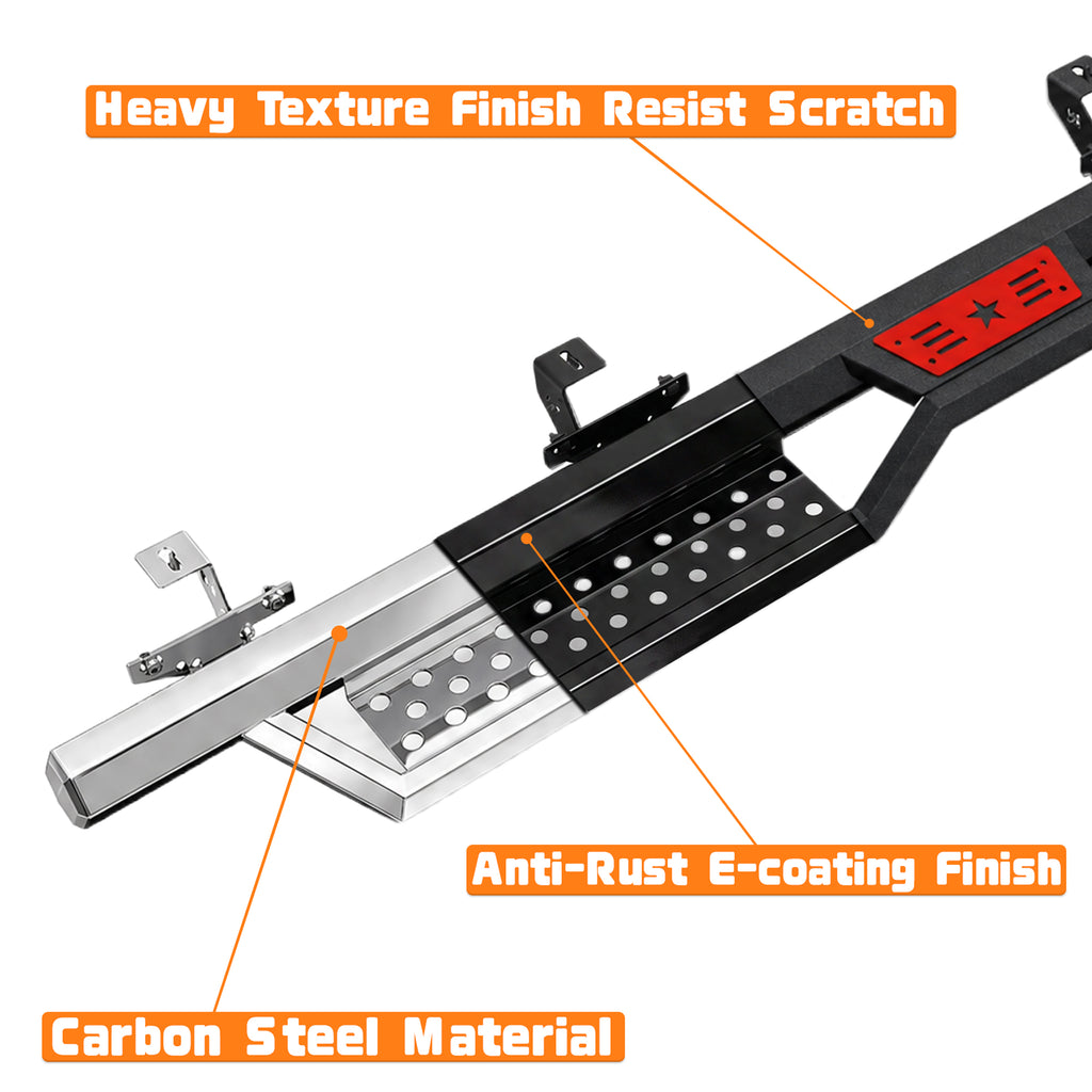 Hexagonal Style Running Boards Compatible with Jeep Gladiator