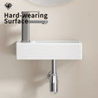 Wall-Mounted Ceramic Bathroom Sink