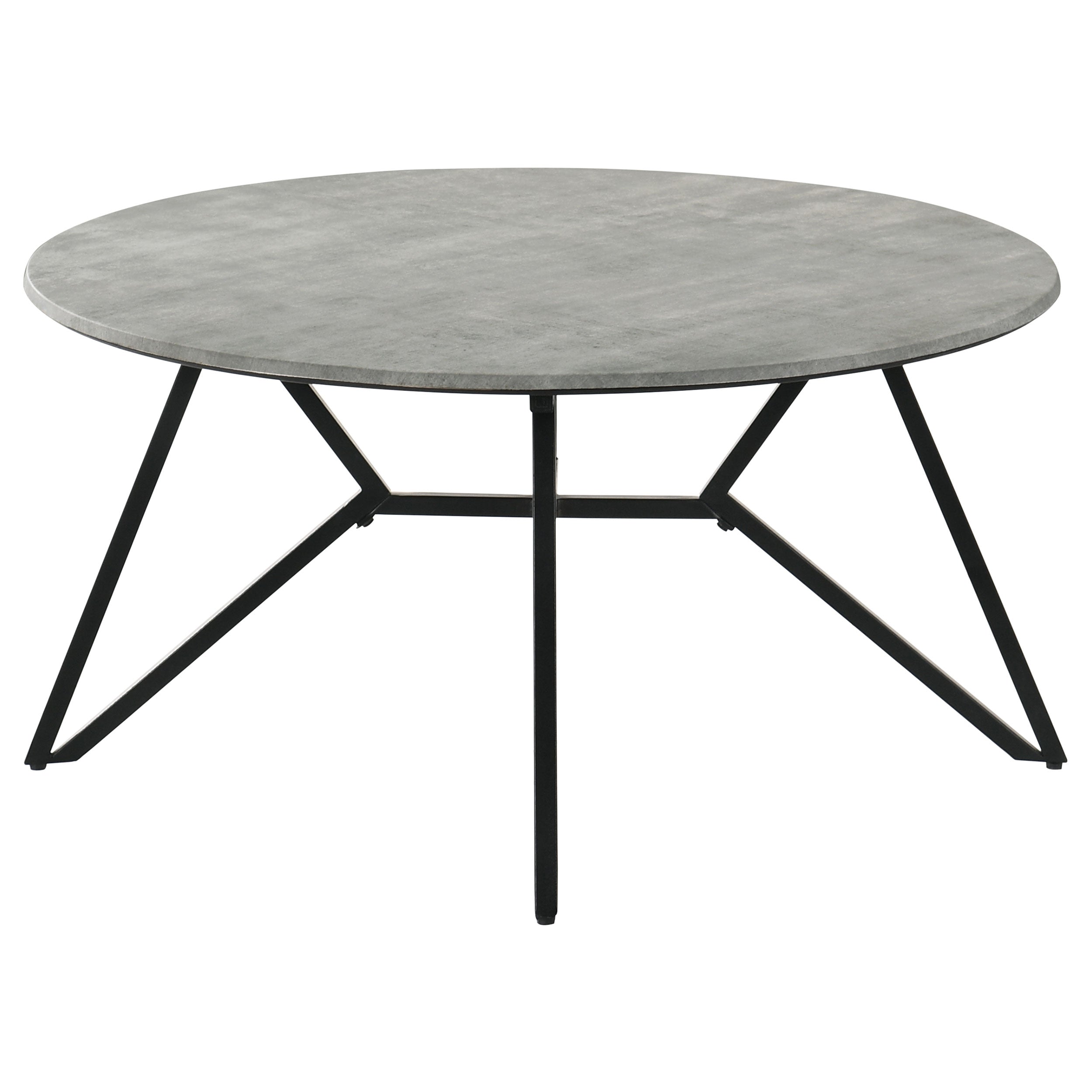 Garfield Cement 3-Piece Round Coffee and End Table Set
